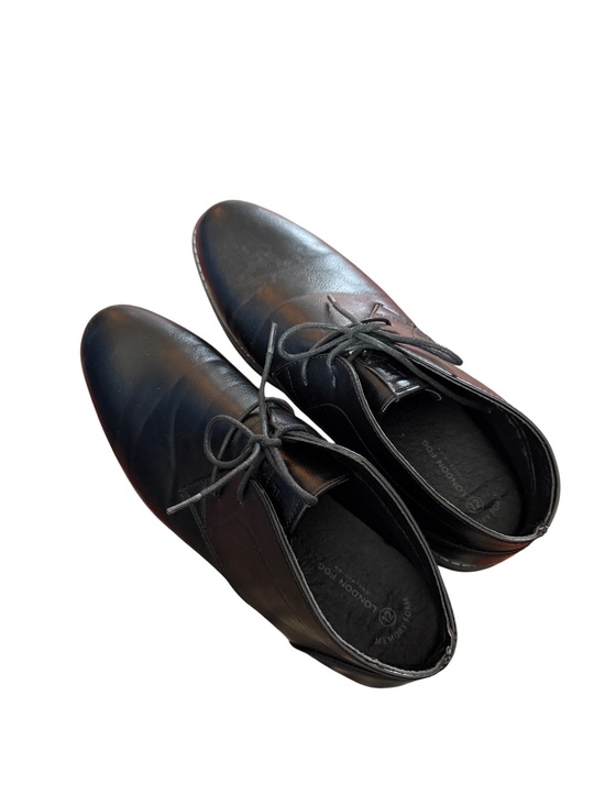 London Fog Men\'s Black Dress Leather Chukka Boots Size 12 main image 7